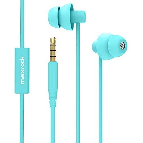 MAXROCK Sleep Earplugs - Noise Isolating Ear Plugs Sleep Earbuds Headphones with Unique Total Soft Silicone Perfect for Insomnia, Side Sleeper, Snoring, Air Travel, Meditation & Relaxation (acid blue)