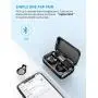 True Wireless Earbuds, VANKYO X200 Bluetooth 5.0 Earbuds in-Ear TWS Stereo Headphones with Smart LED Display Charging Case IPX8 Waterproof 120H Playtime Built-in Mic with Deep Bass for Sports Work