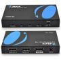 Orei UltraHD 4K @ 60 Hz 1 X 2 HDMI Splitter 1 in 2 Out 2 Port 2: 8-Bit - HDMI 2.0, HDCP 2.0, 18 Gbps, EDID, Duplicate / Mirror 4K Screens - UHDS-102