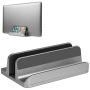 JARLINK (Upgraded Version) Vertical Laptop Stand, Desktop Stand Adjustable Laptop Holder (up to 17.3 inches) Compatible with MacBook Pro/Air, Microsoft Surface, Lenovo (Gray)