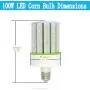 100W E39 Mogul Base LED Bulbs, LED Corn Cob Light Bulb 5000K Daylight 14000Lumen, Replacement 400Watt Fixtures HID/HPS/Metal Halide or CFL