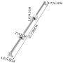 BestEquip Linear Rail Slide 2PCs 16mm x 800mm Linear Bearing Slide Set with 4Pcs Block Bearings SC20UU+4Pcs Shaft Support Linear Shaft CNC Parts Kits for Electronic Equipment Guide Bar