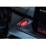 iJDMTOY 2pc Set Red Aluminum Keyless Engine Push Start Button & Surrounding Decoration Ring Compatible With Mazda 3 6 CX-3 CX-5 CX-9 MX-5 w/Push Start Engine Feature