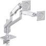 Bestand Premium Dual Monitor Stand - Dual Monitor Mount for LED LCD,Up to 17-27 Screen,Aluminum (Silver)