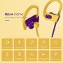 Mpow Flame Bluetooth Headphones V5.0 IPX7 Waterproof Wireless headphones, Bass+ HD Stereo Wireless Sport Earbuds, 7-9Hrs Playtime, cVc6.0 Noise Cancelling Mic for Home Workout, Running, Gym GoldPurple