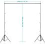 Neewer Photo Video Studio Backdrop and Support Kit: 3-Pack 5x7feet/1.5x2meters Wooden Polyester Backdrop,8.5x10feet/2.6x3meters Adjustable Support System with 2-Piece Background Clamps and Carry Bag