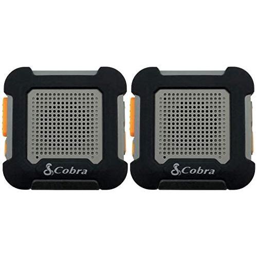 Cobra ACT220B Chat Tag Rock Wearable Walkie Talkies - Waterproof, Hands Free, Rechargeable, Long Range 12-Mile Two Way Radio Set (2 Pack)