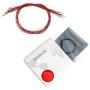 EDGELEC 20pcs Prewired 0402 Red SMD LED Light Emitting Diode DC 2V Micro Litz Length 7.8in. (20cm) Soldered Mini LED Lights for DIY Manual Model Toy Decoration