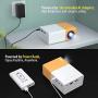 Mini Projector, PVO Portable Projector for Cartoon, Kids Gift, Outdoor Movie Projector, LED Pico Video Projector for Home Theater Movie Projector with HDMI USB TV AV Interfaces and Remote Control