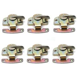 Antrader 6 Pack Metal Brass Plated Table Lock Table Buckles Connectors