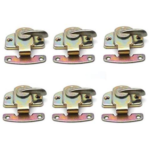 Antrader 6 Pack Metal Brass Plated Table Lock Table Buckles Connectors
