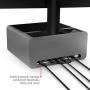 Twelve South HiRise Pro for iMac/ Displays/ Monitors | Height-adjustable stand w/ storage, reversible front + leather inlay