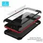 ORETECH Designed for iPhone SE 2020 Case with[2 x Tempered Glass Screen Protector] 360° Full Body Protection Cover Hard PC Soft Rubber Silicone for iPhone SE 2nd Generation (2020)-4.7- Black