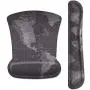 HOMKUMY Mouse Pad with Wrist Support and Keyboard Wrist Rest, Ergonomic Memory Foam Wrist Cushion Support with Non Slip Rubber Base Set for Computer, Laptop, Mac, Easy Typing & Pain Relief, World Map