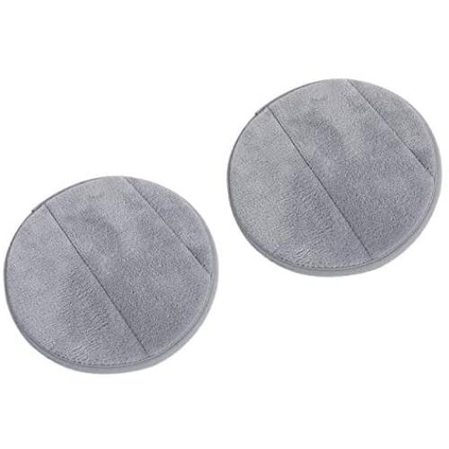 2Pcs Portable Round Computer Wrist Elbow Rest Pad, AUHOKY Upgraded Thickened Cotton Keyboard Elbow Pad, Premium Arm Support Mat for Office Table Desktop Working Gaming-Less Strain (9.8 Inch) (Gray)