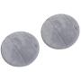 2Pcs Portable Round Computer Wrist Elbow Rest Pad, AUHOKY Upgraded Thickened Cotton Keyboard Elbow Pad, Premium Arm Support Mat for Office Table Desktop Working Gaming-Less Strain (9.8 Inch) (Gray)