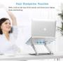 Boyata Laptop Stand, Adjustable Ergonomic Laptop Holder, Aluminium Alloy Notebook Stand Compatible for MacBook Pro/Air, Dell XPS, Lenovo, Samsung Laptops Up to 17 inches-Silver