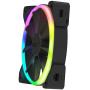 NZXT AER RGB 2 - HF-28120-B1 - 120mm - Advanced Lighting Customizations - Winglet Tips - Fluid Dynamic Bearing - LED RGB PWM Fan for Hue 2 - Single (HUE2 Lighting Controller Not Included)