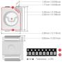 Chanzon 100 pcs 3528 (1210) Red SMD LED Diode Lights Chips (Surface Mount PLCC 3.5mm x 2.8mm DC 2V 20mA) Super Bright Lighting Bulb Lamps Electronics Components Light Emitting Diodes