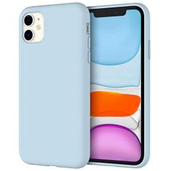 JETech Silicone Case for iPhone 11 (2019) 6.1-Inch, Silky-Soft Touch Full-Body Protective Case, Shockproof Cover with Microfiber Lining (Blue)