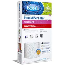 BestAir H75-PDQ-4 Extended Life Humidifier Replacement Paper Wick Humidifier Filter, For Holmes, Sunbeam, Touch Point, White-Westinghouse & Bionaire Models, 7.9'' x 2.6'' x 14'', Single Pack