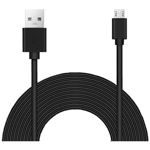15 ft Power Extension Cables, Compatible with Wyze, Blink, Xbox Controller, Playstation, and Many More Smart Devices - Black -