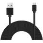 15 ft Power Extension Cables, Compatible with Wyze, Blink, Xbox Controller, Playstation, and Many More Smart Devices - Black -