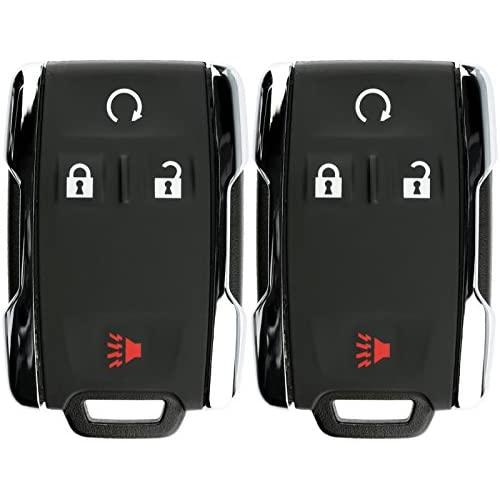 KeylessOption Keyless Entry Remote Control Car Key Fob Replacement for Chevy GMC M3N-32337100 (Pack of 2)