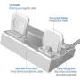 Aluminum Charging Stand for Apple Watch and iPhone Charing Station for Apple Products 3 in 1 Docking Holder iWatch Charger Stand for Apple Watch Series 6 SE 5 4 3 2 44mm 40mm 42mm 38mm iPhone Airpods