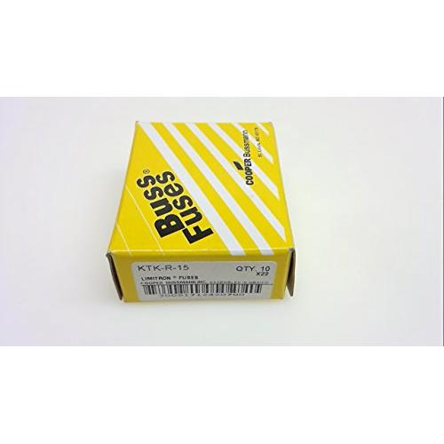 Bussmann KTK-R-15 -Pack Of 10- Series Cc, Fast-Acting Fuse, 600Vac Ktk-R-15 -Pack Of 10- Series Cc
