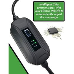 PRIMECOM Level 2 EV Charger 220/240V, 16A, 30ft & 50ft, Portable EVSE Electric Vehicle Charging Cable Compatible with Bolt Volt Leaf BMW i3 Fiat 500e Clarity NIRO Prius (30 Feet, 14-50P)