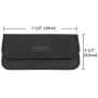 Faraday Bag, Wisdompro RFID Signal Blocking Bag Shielding Cage Pouch Wallet Case for Cell Phone Privacy Protection and Car Key FOB, Anti-Tracking, Anti-Spying Case Blocker - Black