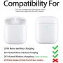 Hamile Compatible with AirPods Case [Front LED Visible] Soft Silicone Protective Cases Cover Skin Designed for Apple AirPod 2 & 1, Women Men, with Keychain (Army Green)