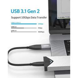 [10Gbps] USB C to USB 3.0 Adapter (2 Pack), XAOSUN 3.1 USB C to A Adapter, Support Superfast Data Sync(OTG) & Fast Charging, Fit for MacBook Pro 2020, MacBook Air, Galaxy Note, Pixel, iPad Pro 2020