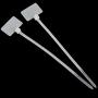 Amgate 1000 Pcs Write on Ethernet Wire Zip Ties Cable Mark Tags Nylon Power Marking Label (1000pcs)