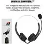 3.5mm Cell Phone Headset,Corded Noise Canceling Call Center Headset,Telephone Headphones with Microphone for Telephone Counseling Service (Optional Dual 3.5 mm)