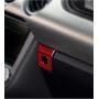 Interior Carbon Fiber Car Storage Box Panel Trim Sticker Styling,Red