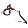 Universal Boat Outboard Motor Kill Stop Switch & Safety Tether Lanyard, 12V 2-Wires Motorcycle Engine On Off Kill Switch ATV Quad Dirt Bike Handlebar Mount Tether for Yamaha/Tohatsu/Honda (2 pcs)