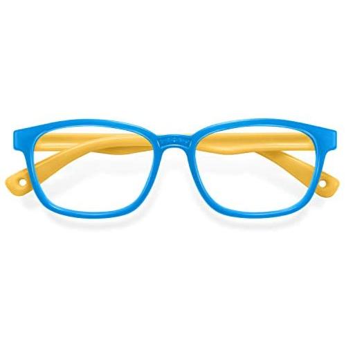 Blue Light Glasses for Kids 1 Pack Anti Glare & Eye Strain Glasses Computer TV Phone Tablets UV Protection Glasses for Kids Boys Girls Age 3-12(Blue Yellow) Blue Light Glasses for Kids 1 Pack Anti Glare & Eye Strain Glasses Computer TV Phone Tablets UV Protection Glasses for Kids Boys Girls Age 3-12(Blue Yellow)