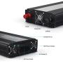 HAITRAL Power Inverter 3000W Modified Sine Wave Inverter 3000 Watt 12 Volt DC to 110 Volt AC Converter with Three Intelligent Temperature Control Fans