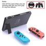Case for Nintendo Switch, Fit The Dock Station, Protective Accessories Cover Case for Nintendo Switch and Joy Con Controller Dockable with a Tempered Glass Screen Protector, Transparent