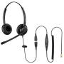 Sinseng rj9 Cisco Telephone Headset with Noise Cancelling Microphone for Cisco Jabra, RJ9 Headset for landline Desk Phones, Office Headphones with Volume Control for Call Center IP Phone
