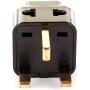 OREI 2 in 1 USA to UK/Hong Kong Adapter Plug (Type G) - 2 Pack, Black