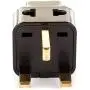 OREI 2 in 1 USA to UK/Hong Kong Adapter Plug (Type G) - 2 Pack, Black