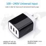 Wall Charger, Hootek 2Pack 3.1A 3 Port USB Plug Cube Wall Charger Adapter Charging Block Box Compatible iPhone 11 Pro XS MAX XR X 8 7 6S Plus, Samsung Galaxy S20 FE 5G S10 S9 S8/Note20 Ultra 5G 10 9 8