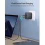 USB C Charger for MacBook Pro Air, RAVPower 90W 2-Port Wall Charger PD 3.0 GaN Type C Fast Charging Adapter Compatible with iPad Pro, iPhone 12 Mini Pro Max, Galaxy S9 S8, Nintendo Switch and More