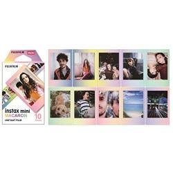 Macaron and Black and Sky Blue and Pink Lemonade instax Mini Films for Fuji instax Mini Set of 4 Packs x 40 Photos