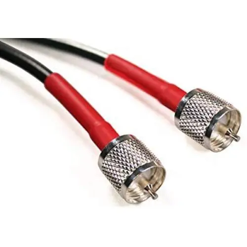 Cable Experts RG-8X Coax Cable - 3 FT PL259 M/M Connectors - Heavy Duty Indoor/Outdoor Weatherproof Jumper Cables - CB, Ham Radio, Short Wave Radio - HF, VHF, UHF