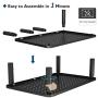 6 Pack Monitor Stand Riser, 3 Height Adjustable Monitor Stand with Pen Holder, Ergonomic Metal Laptop Stand with Cable Management, Great Computer Stand for Laptop, iMac, PC, Printer, 14.5 in, Black