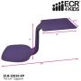 ECR4Kids - ELR-15810-EP The Surf Portable Lap Desk, Flexible Seating for Homeschool and Classrooms, One-Piece Writing Table for Kids, Teens and Adults, GREENGUARD [Gold] Certified, Eggplant